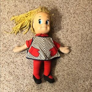 Striped Red and Blue Doll